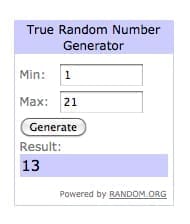 Spiritual Misfit Giveaway Winner !!!!
