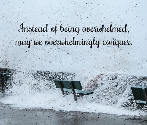 Overwhelmed or Overwhelmingly {{Let’s Have Coffee}}